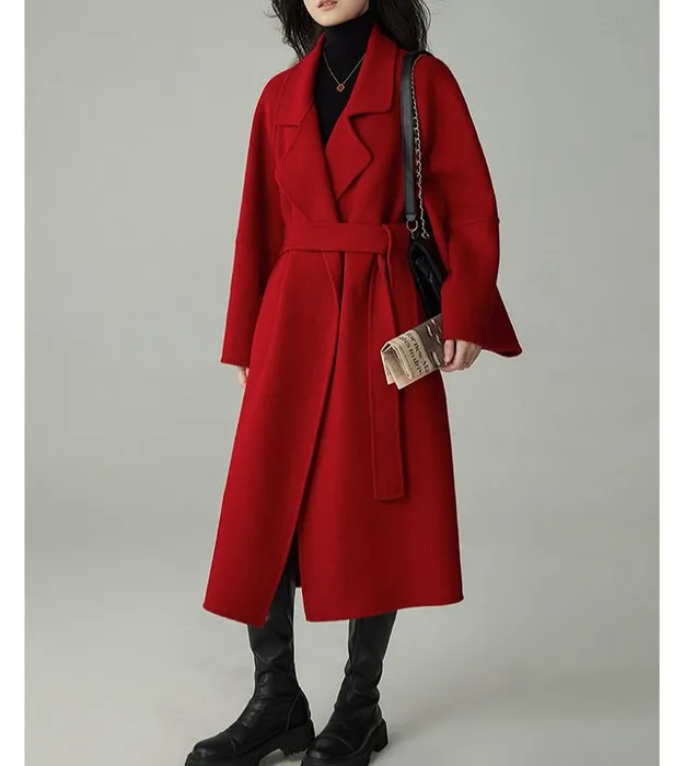 Женское длинное пальто