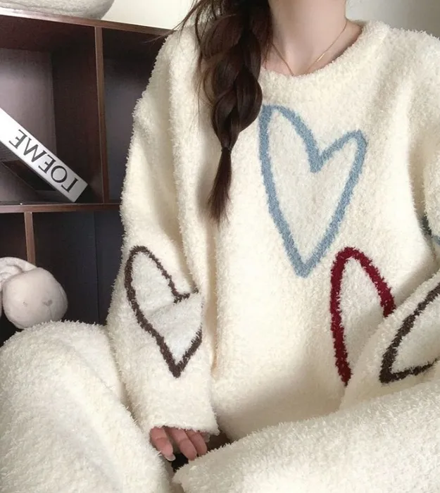 Молочный с сердечками