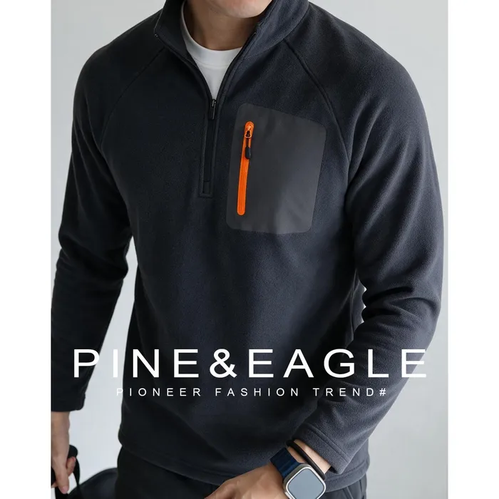 Мужская флисовая толстовка Pine&Eagle на молнии 1/4
